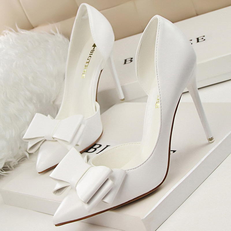 Shoe Tree - BIGTREE Schoenen Boog-knoop Vrouw Pompen Stiletto