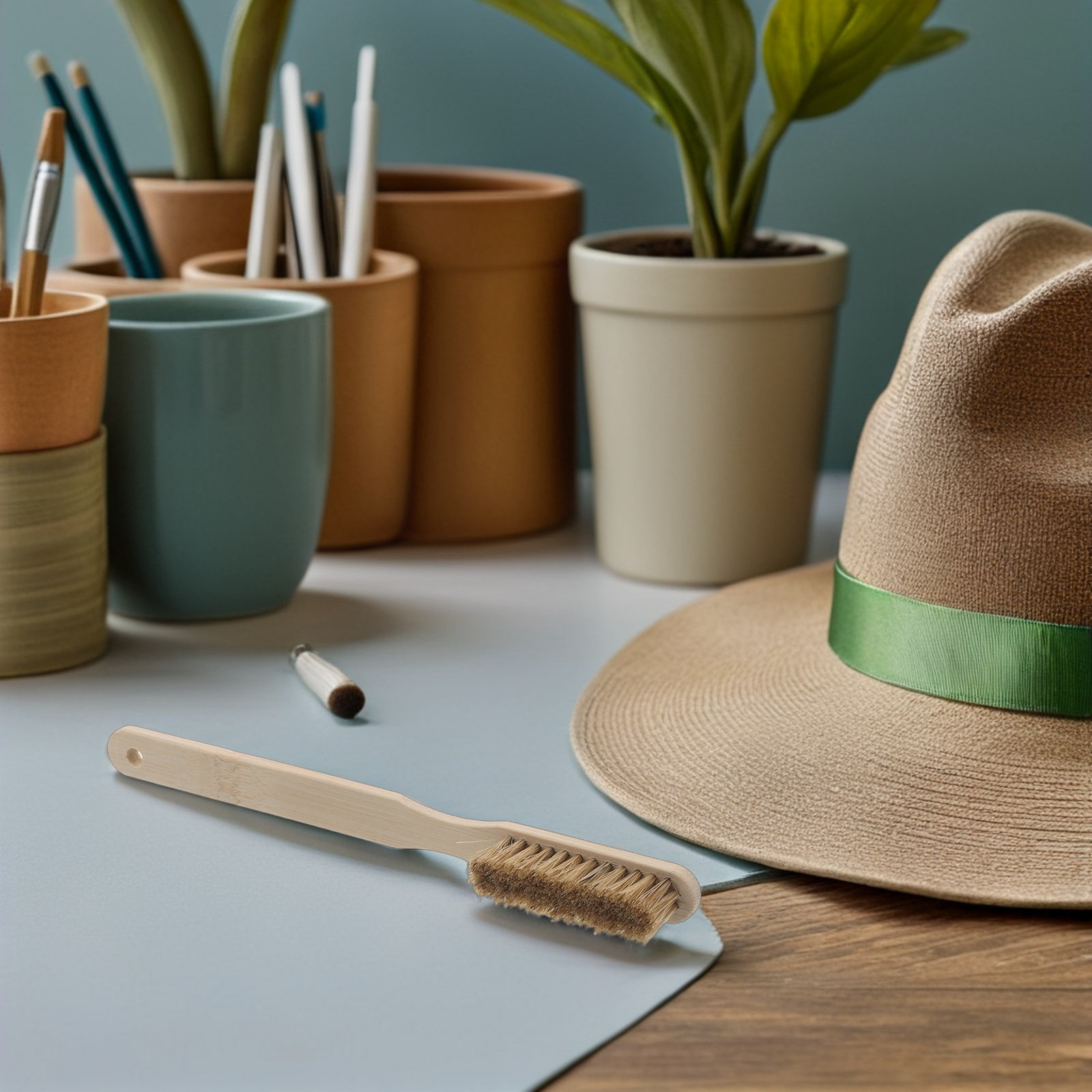 Shoe Brush - 2 stuks klimborstel met ergonomisch houten