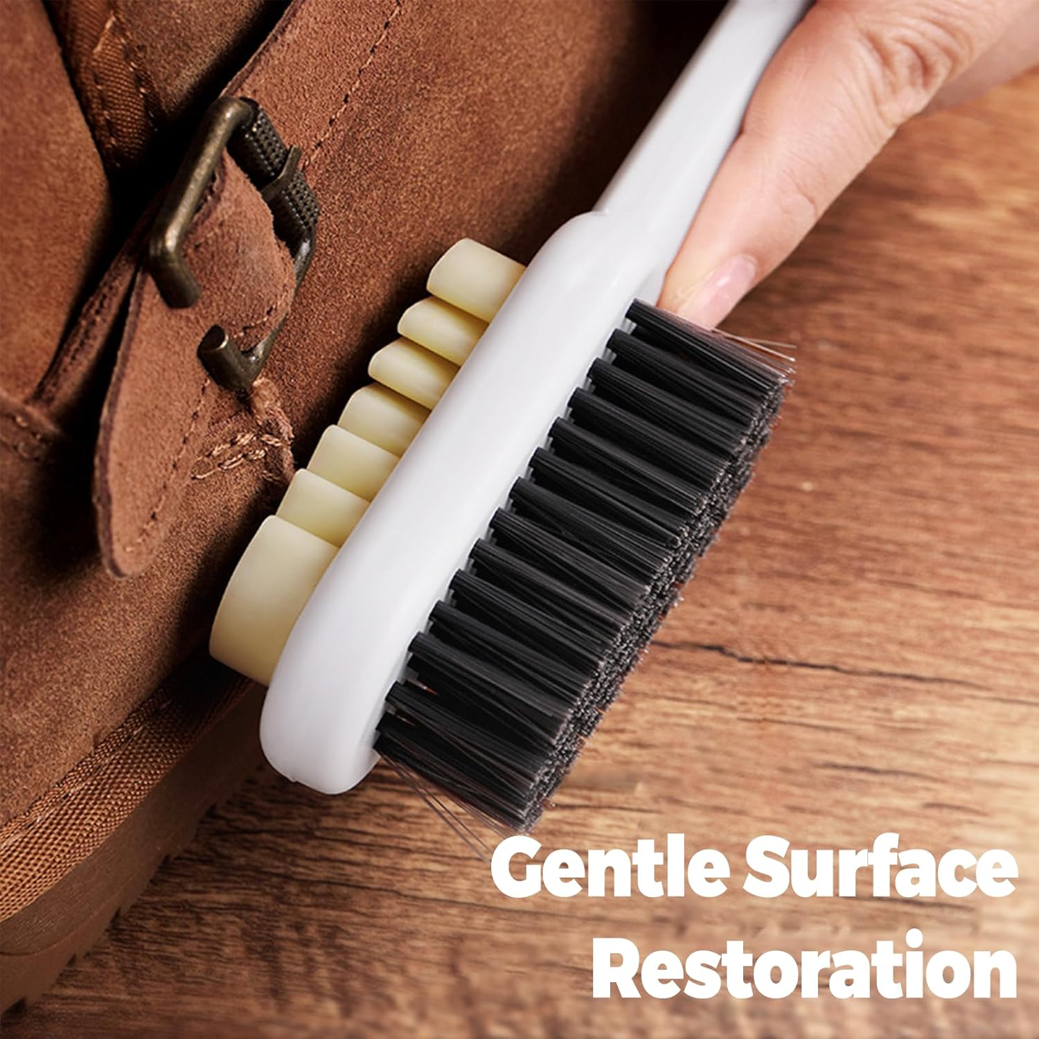 Shoe Cleaning Brush - 1 stuk suède reinigingsborstel, lange steel,